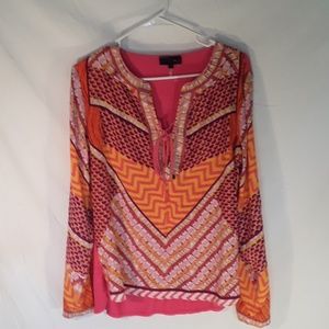 EUC Hale Bob M printed Blouse